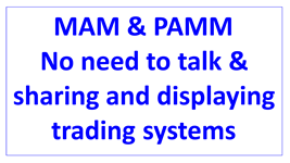 no need to talk or share trading systems en